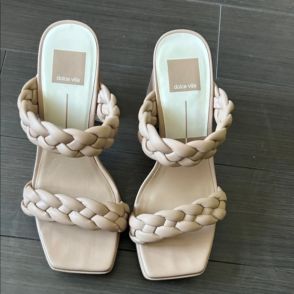 Dolce Vita Braided Tan Women's Sandals - Picture 3 of 7
